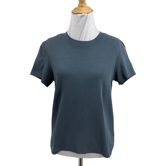 Cuts Tops - Cuts T Shirt Womens L Large Dusty Blue Cotton Blend Tomboy Short Sleeve Stretch